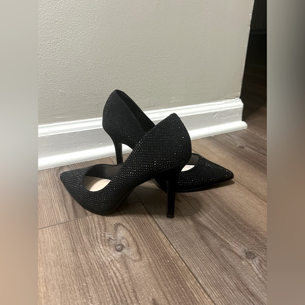 Aldo black sequin heels - size 7.5